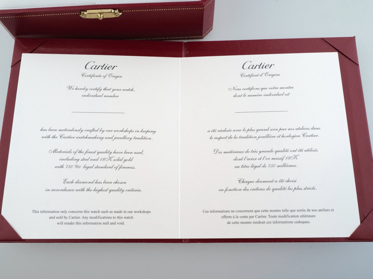 Swiss watch Cartier Santos Galbee Applied Indexes