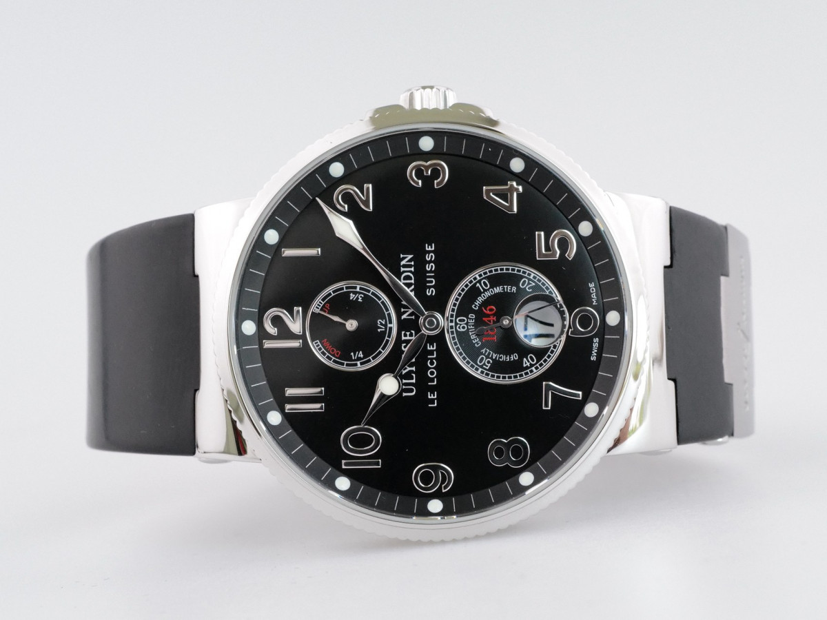 Швейцарський годинник Ulysse Nardin Maxi Marine Chronometer Black Dial 41