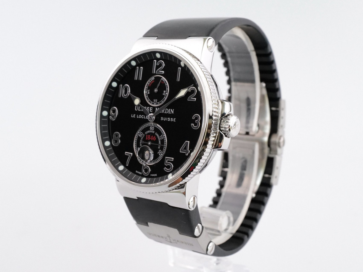 Швейцарський годинник Ulysse Nardin Maxi Marine Chronometer Black Dial 41