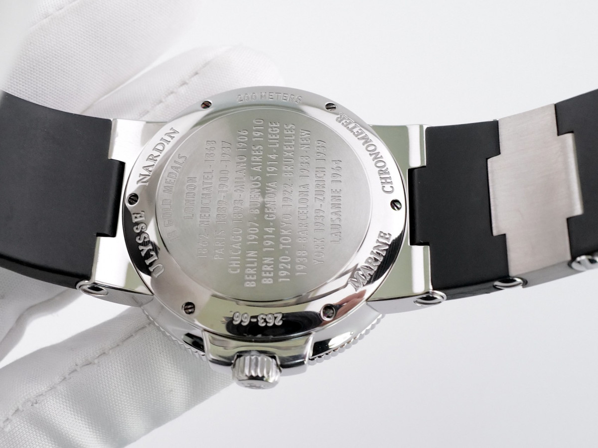 Швейцарський годинник Ulysse Nardin Maxi Marine Chronometer Black Dial 41