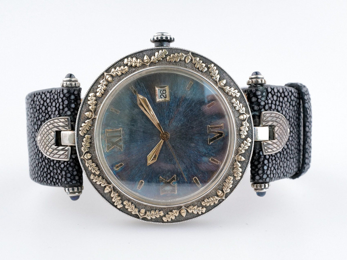 Швейцарские часы Labortas охотничьи серебро