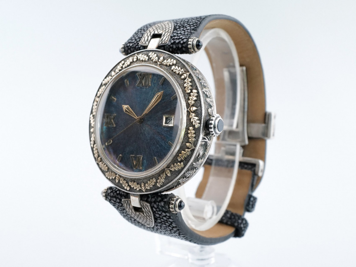 Швейцарские часы Labortas охотничьи серебро