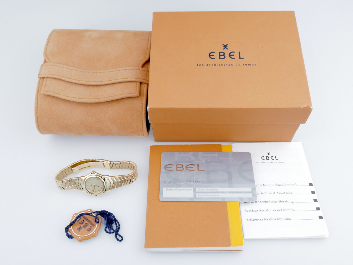Швейцарские часы Ebel Classic Wave 18k Yellow Gold Ladies Mop Dial