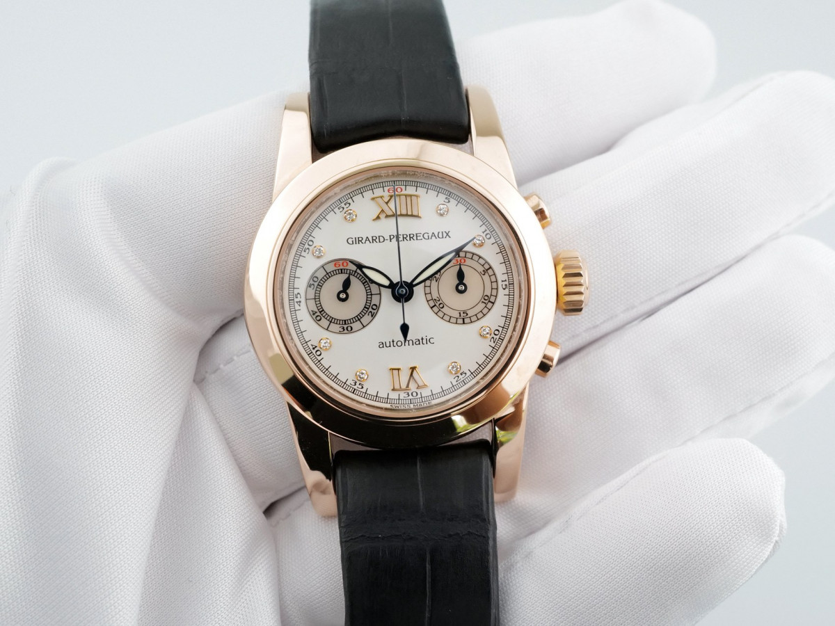 Швейцарские часы Girard Perregaux Lady Chronograph 18K Rose Gold