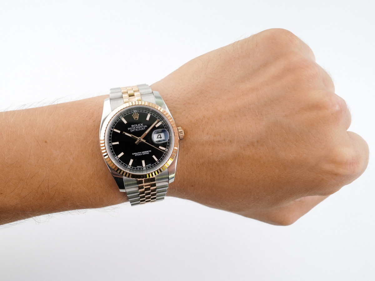 Швейцарський годинник Rolex Datejust 36mm Steel and Everose Gold