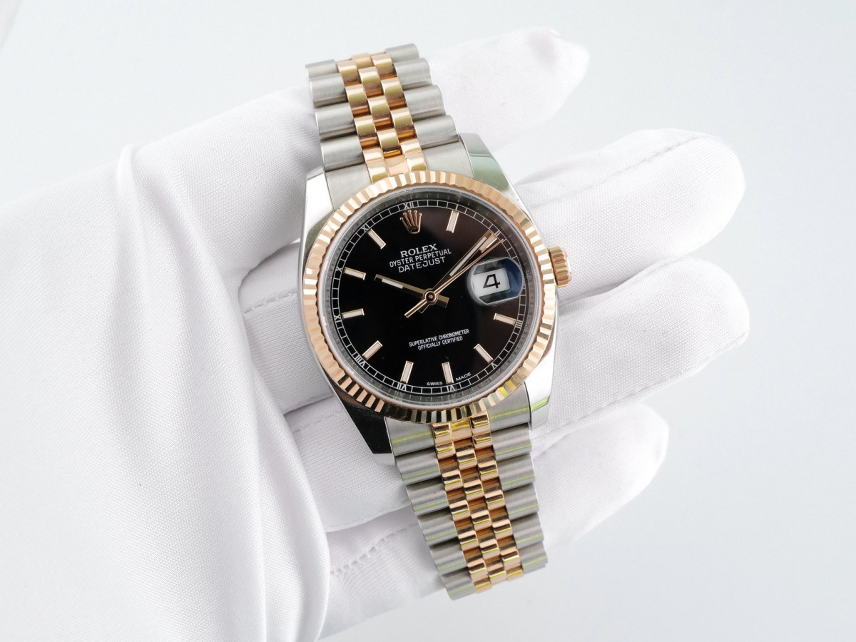 Швейцарський годинник Rolex Datejust 36mm Steel and Everose Gold
