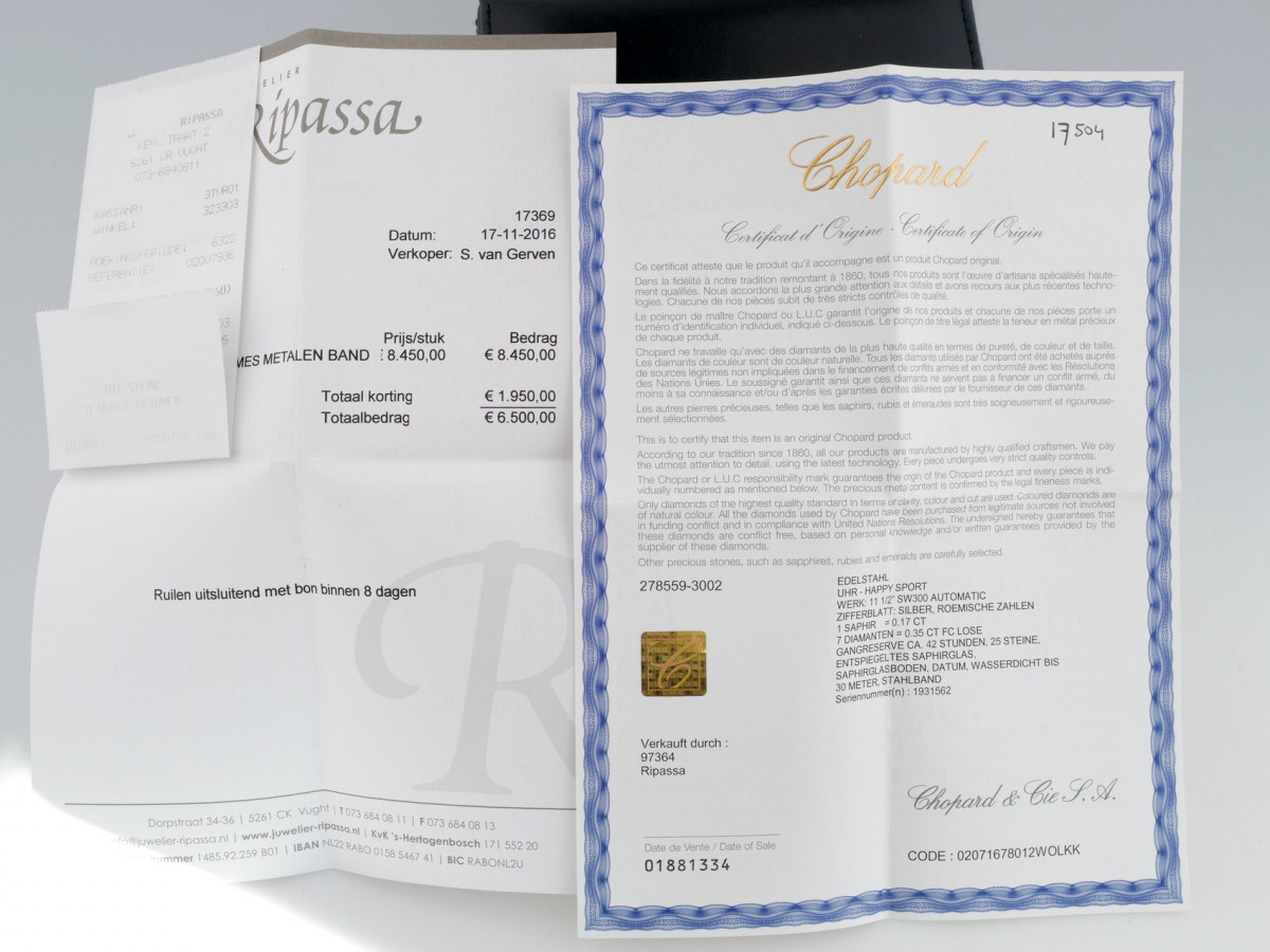 Швейцарские часы Chopard Happy Sport Automatic