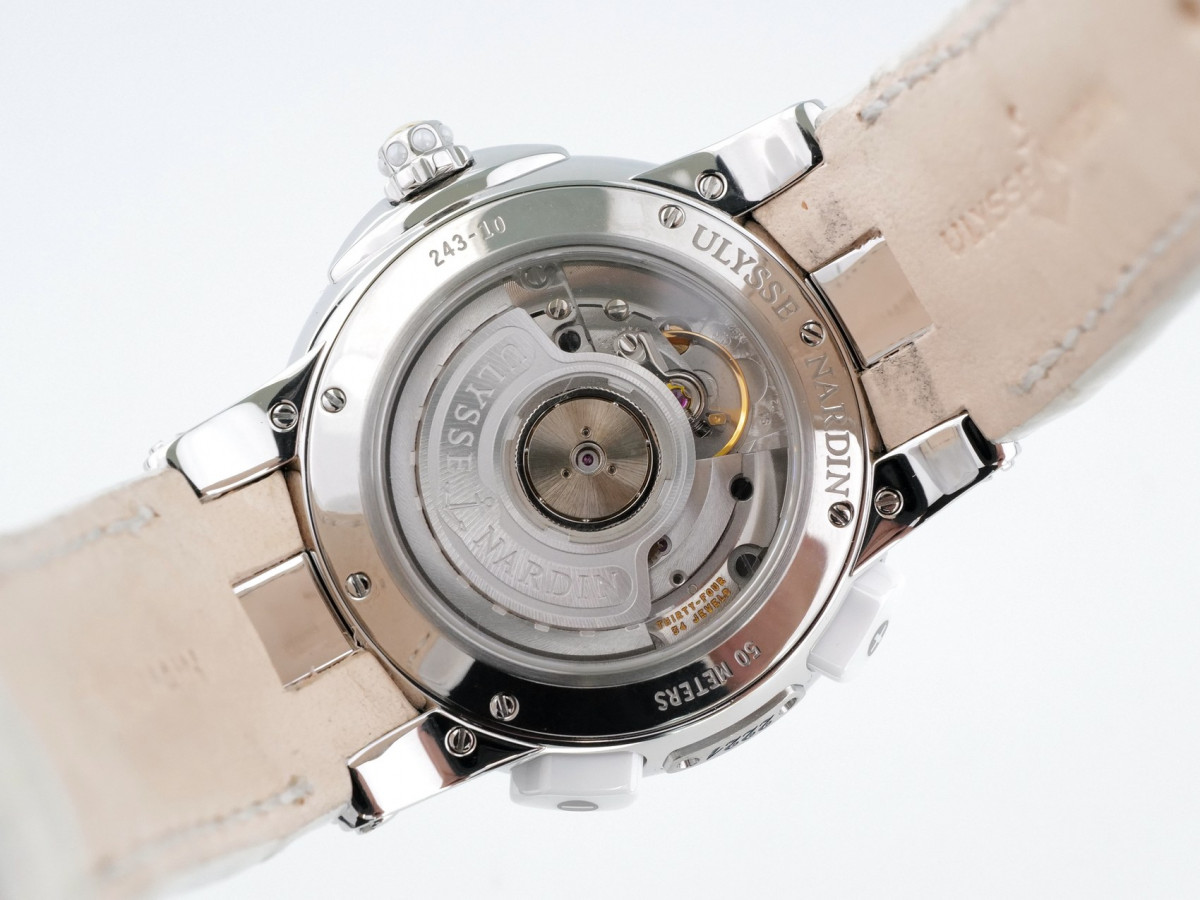 Швейцарський годинник Ulysse Nardin Executive Dual Time Lady Purple Diamonds 40