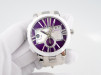 Швейцарський годинник Ulysse Nardin Executive Dual Time Lady Purple Diamonds 40