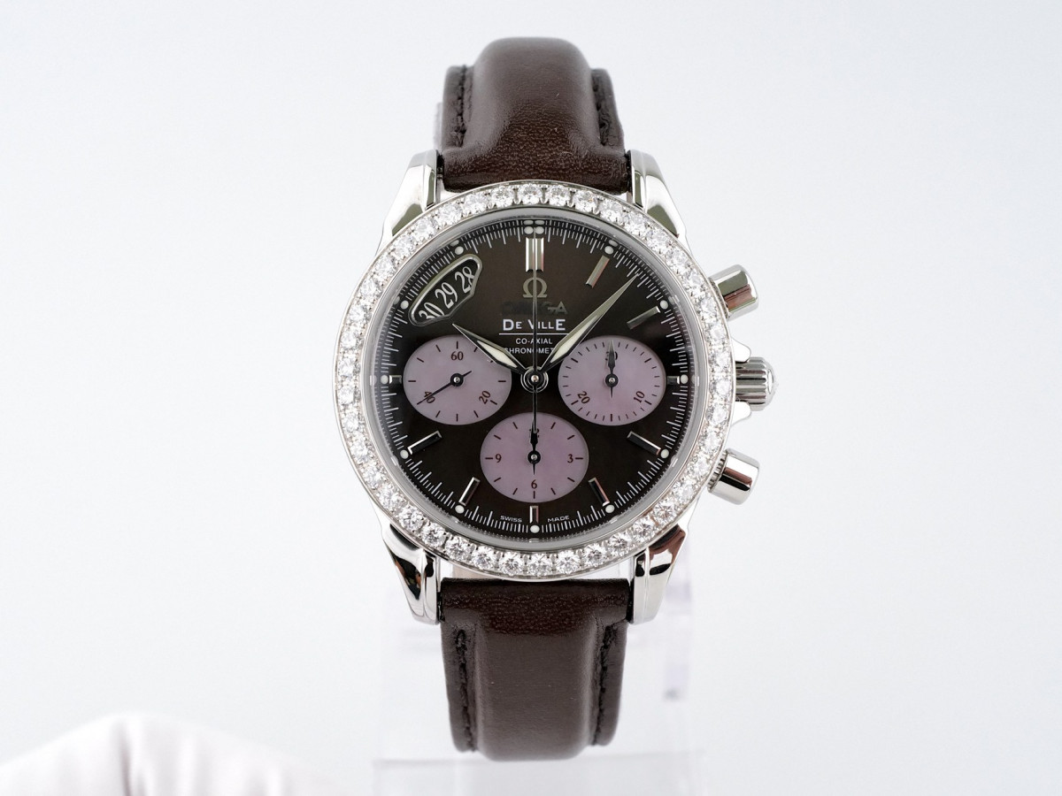 Швейцарские часы Omega De Ville Co-Axial Chronograph Diamonds