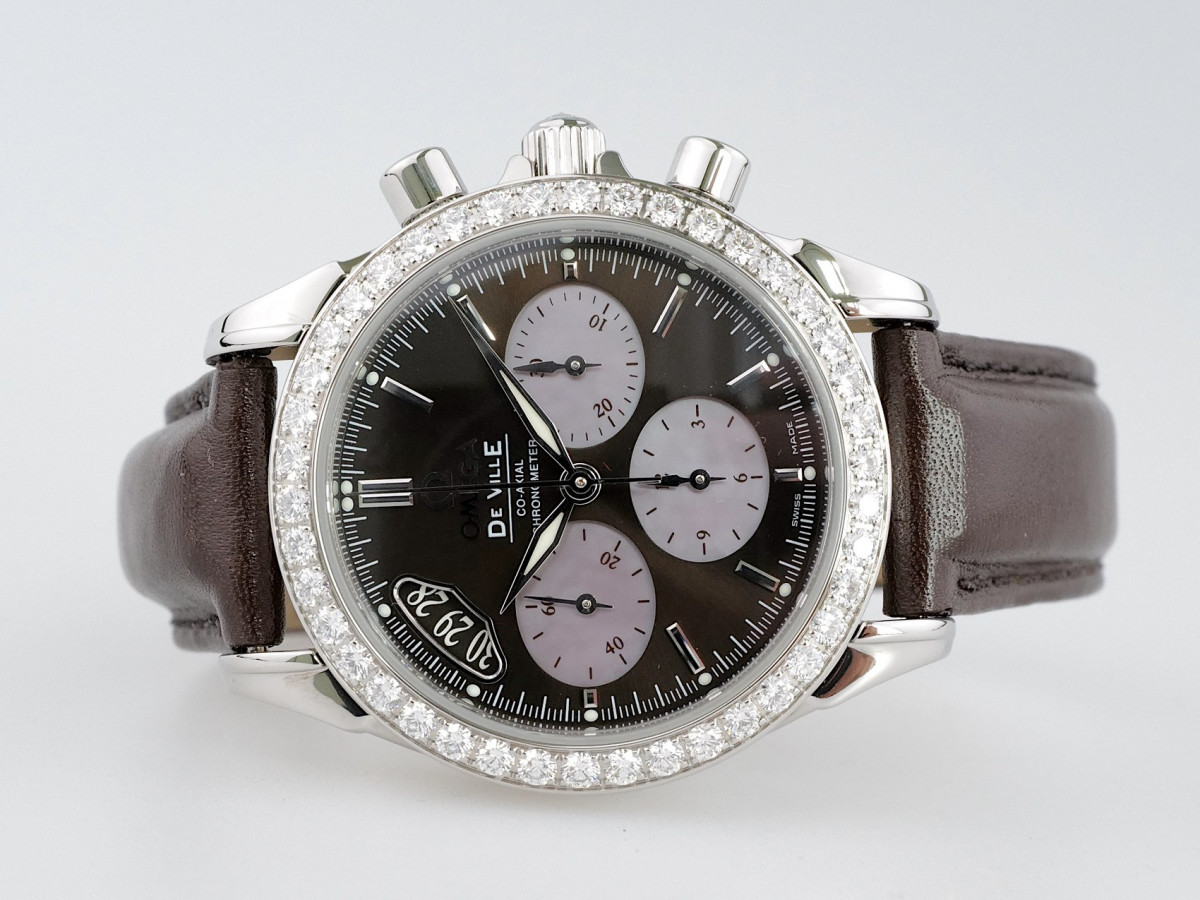 Швейцарские часы Omega De Ville Co-Axial Chronograph Diamonds