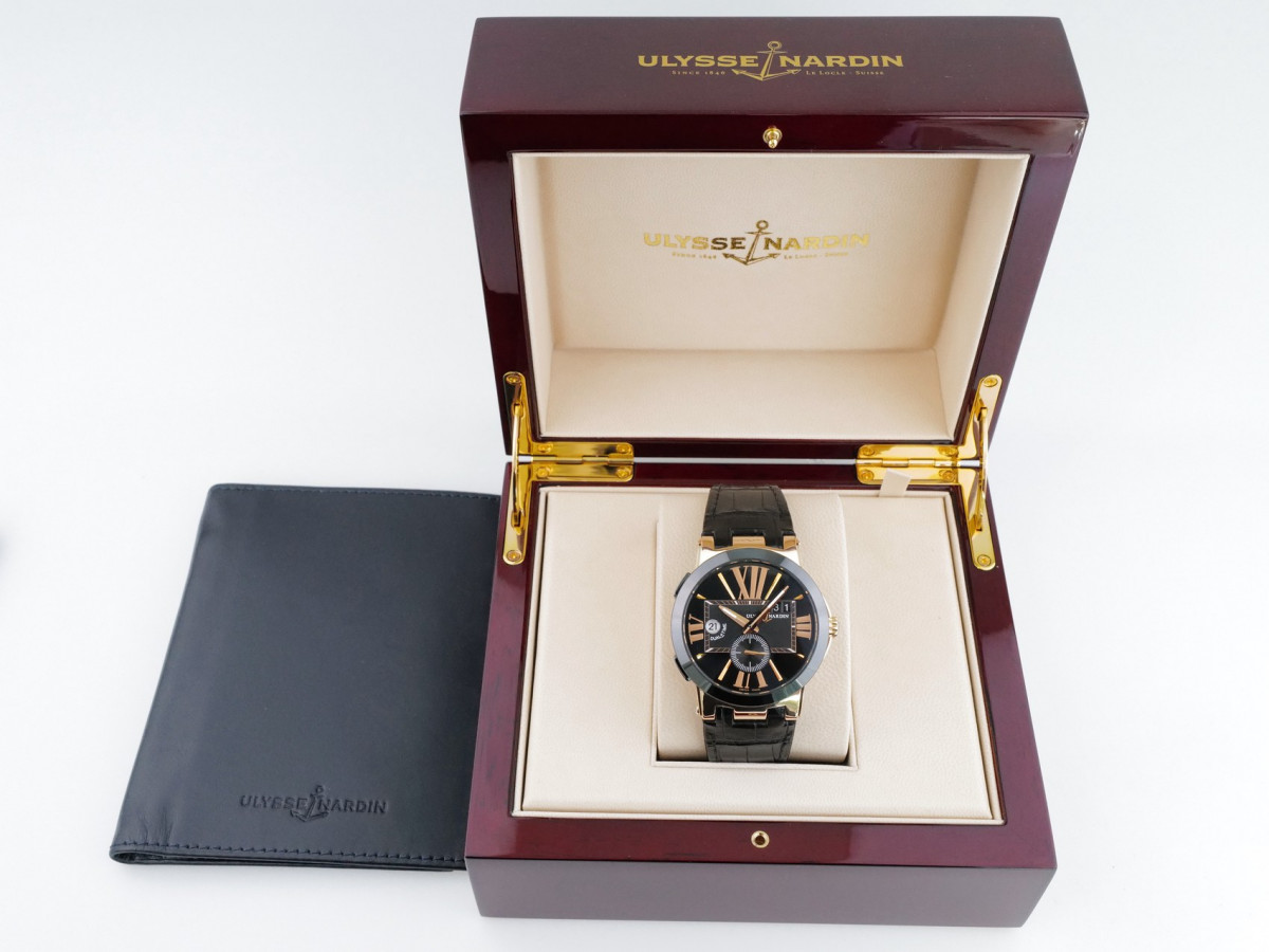 Швейцарские часы Ulysse Nardin Executive Dual Time 18K Rose Gold