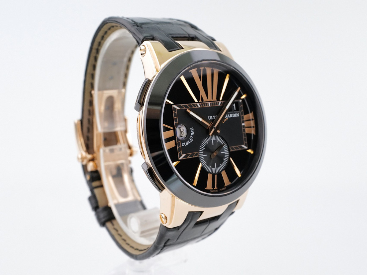 Швейцарские часы Ulysse Nardin Executive Dual Time 18K Rose Gold