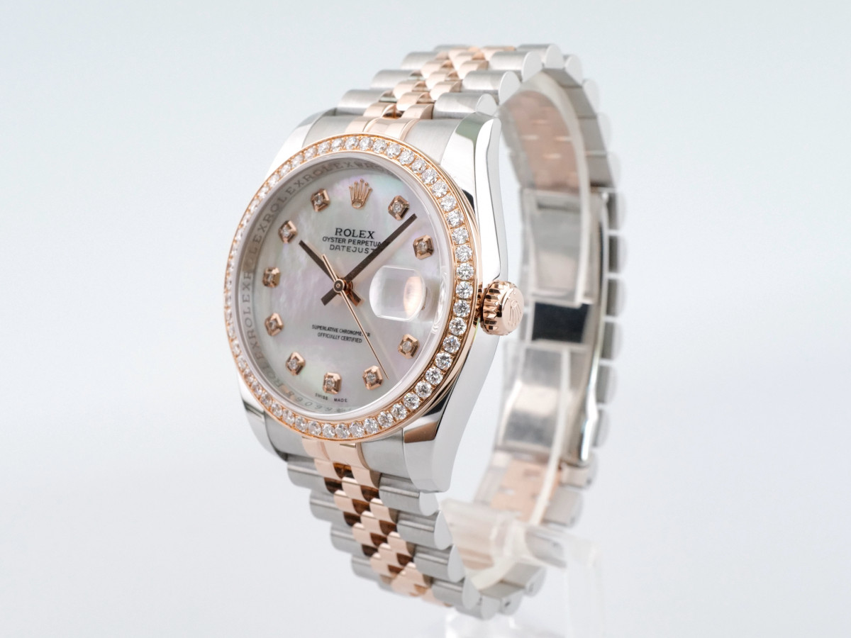 Швейцарський годинник Rolex Datejust 36mm Steel and Everose Gold Diamonds