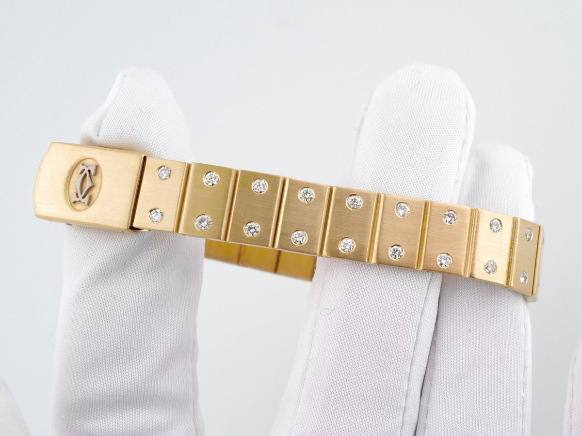 Швейцарський годинник Cartier Santos Octagon 18K Yellow Gold Diamonds