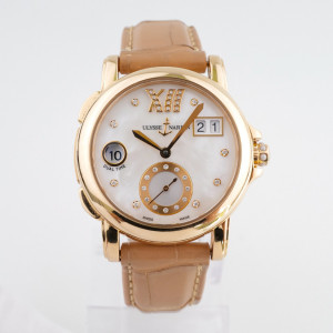 Швейцарские часы Ulysse Nardin Classic Dual Time Ladies Small Seconds 18K Rose Gold