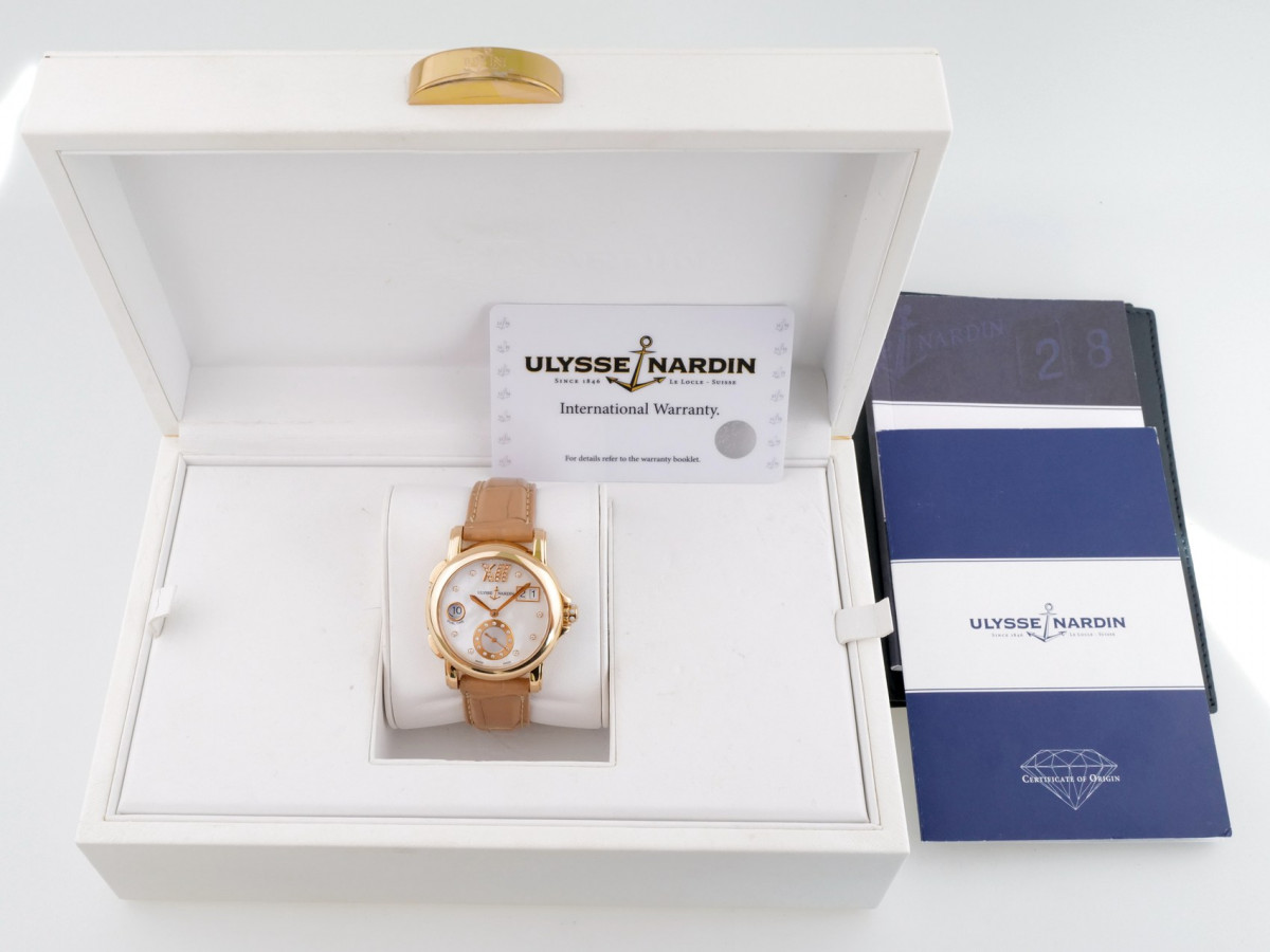Швейцарские часы Ulysse Nardin Classic Dual Time Ladies Small Seconds 18K Rose Gold