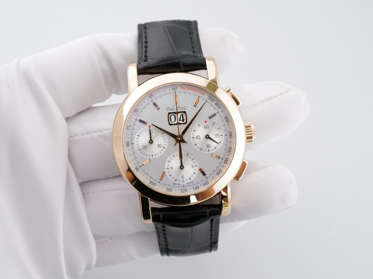 Швейцарський годинник Paul Picot Firshire Ronde Big Date 18K Rose Gold Chronograph