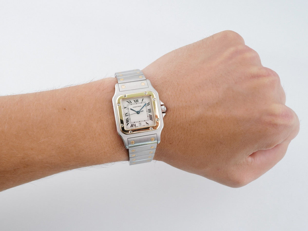 Швейцарський годинник Cartier Santos De Cartier Quartz