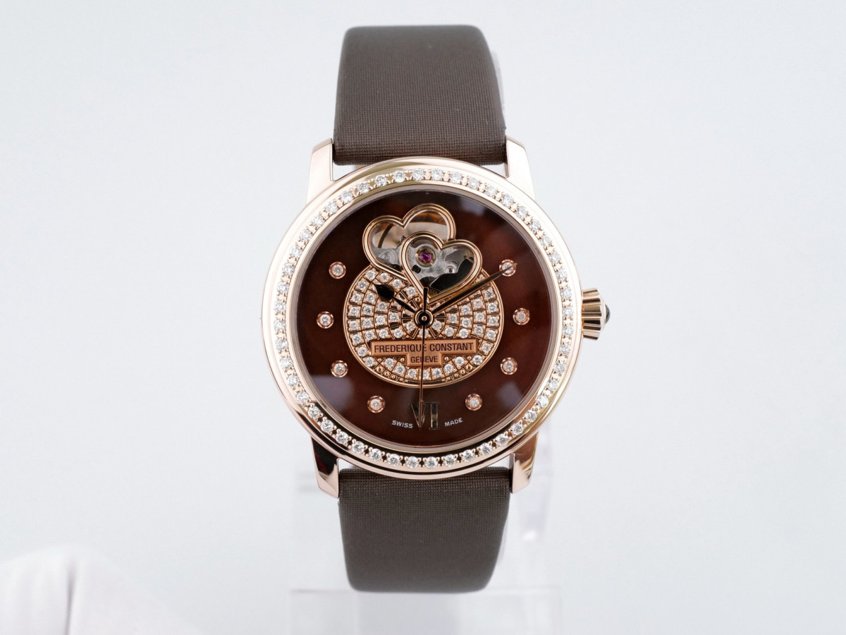Швейцарський годинник Frederique Constant Double Heart Beat Diamond Dial