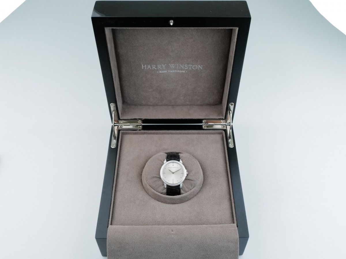 Швейцарские часы Harry Winston Midnight 18K White Gold Diamonds