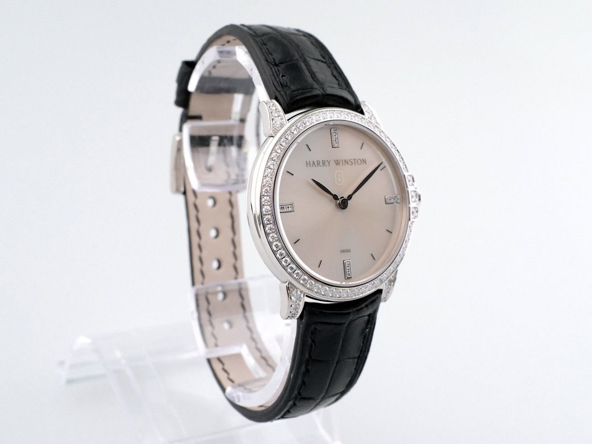 Швейцарские часы Harry Winston Midnight 18K White Gold Diamonds