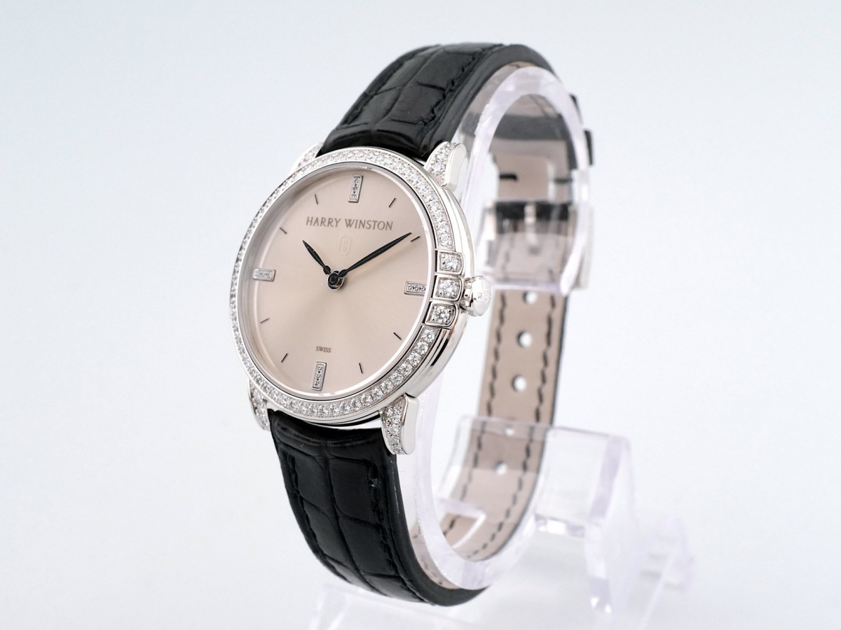 Швейцарские часы Harry Winston Midnight 18K White Gold Diamonds