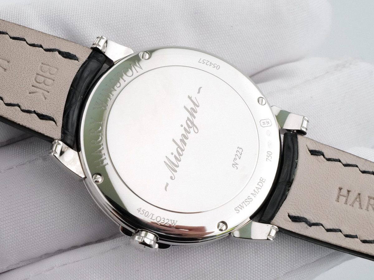 Швейцарские часы Harry Winston Midnight 18K White Gold Diamonds