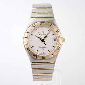 Швейцарские часы Omega Constellation Quartz Steel 18K Yellow Gold 34