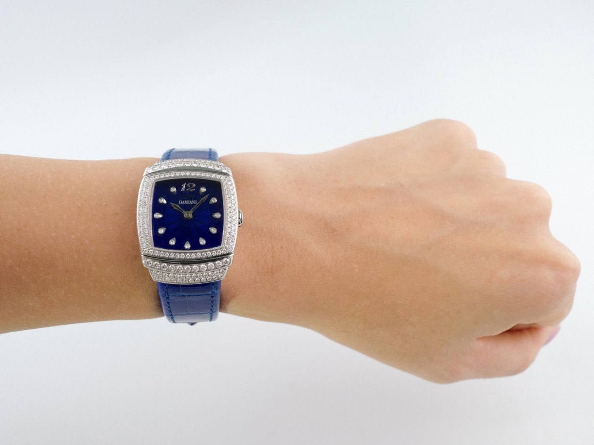 Швейцарские часы Damiani Ego 18K White Gold Diamonds