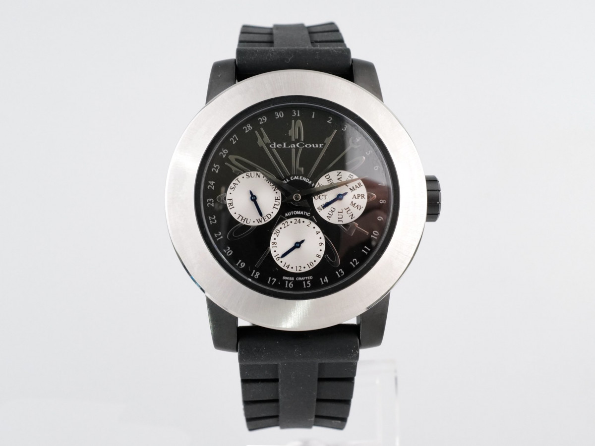 Швейцарський годинник DeLaCour Fusion Calendar GMT Limited Edition