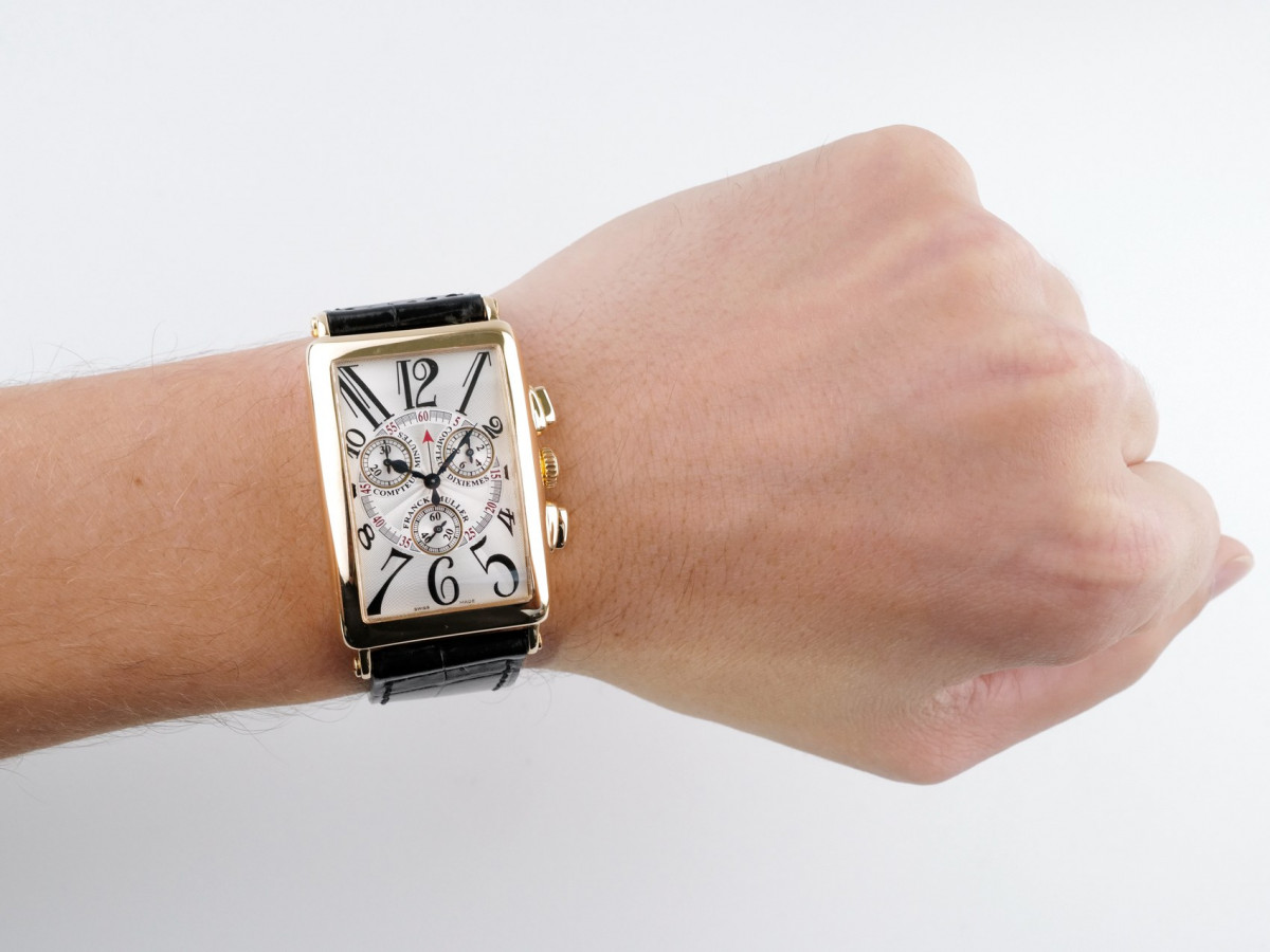 Швейцарський годинник Franck Muller Long Island Chronograph 18K Yellow Gold