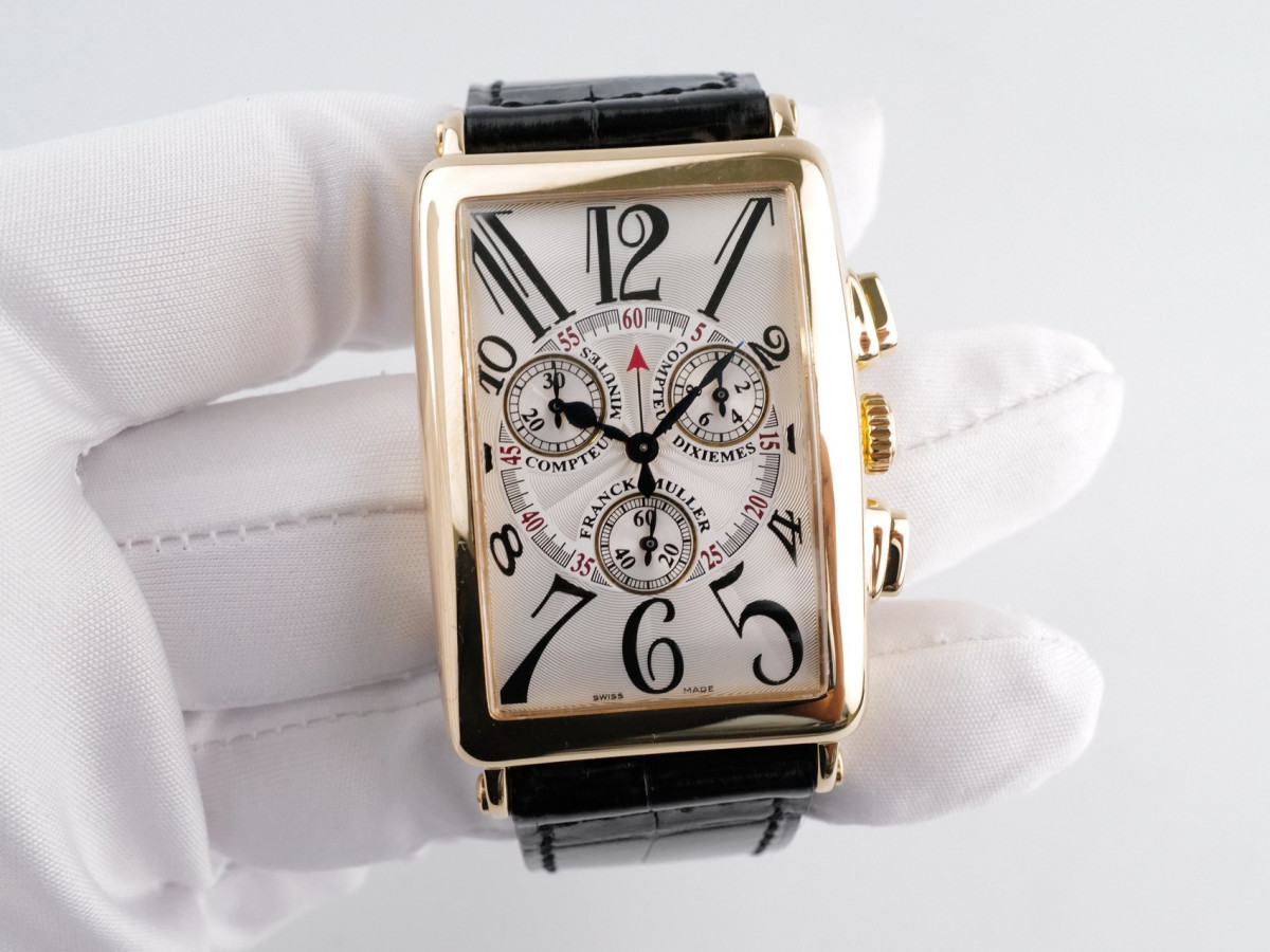 Швейцарський годинник Franck Muller Long Island Chronograph 18K Yellow Gold