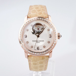 Швейцарський годинник Frederique Constant Heart Beat Mother of Pearl Diamond Dial