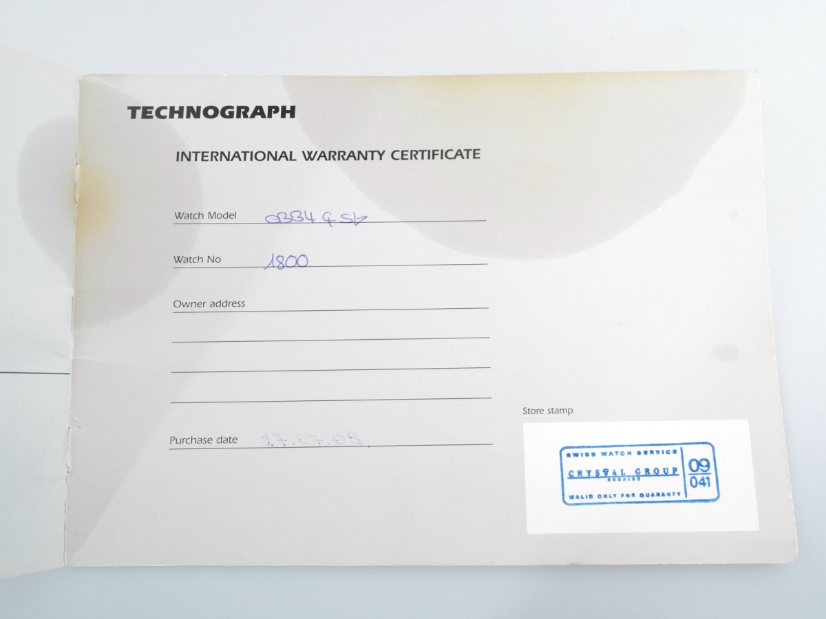 Швейцарський годинник Paul Picot Technograph