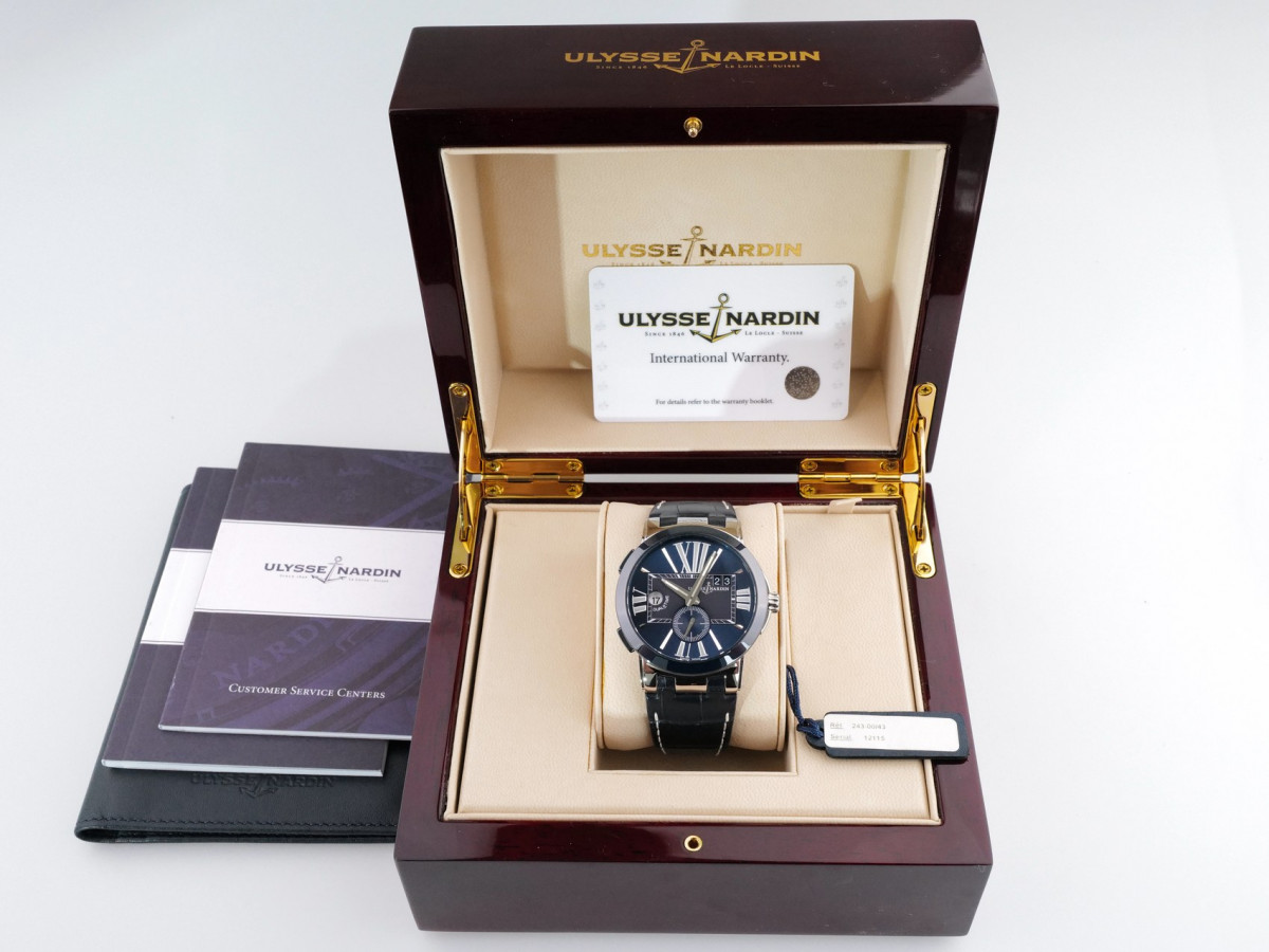 Швейцарские часы Ulysse Nardin Executive Dual Time Blue Dial