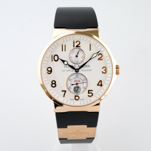 Швейцарские часы Ulysse Nardin Marine Maxi Marine Chronometer 18K Rose Gold