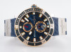 Швейцарские часы Ulysse Nardin Maxi Marine Diver Blue Dial Titanium Gold