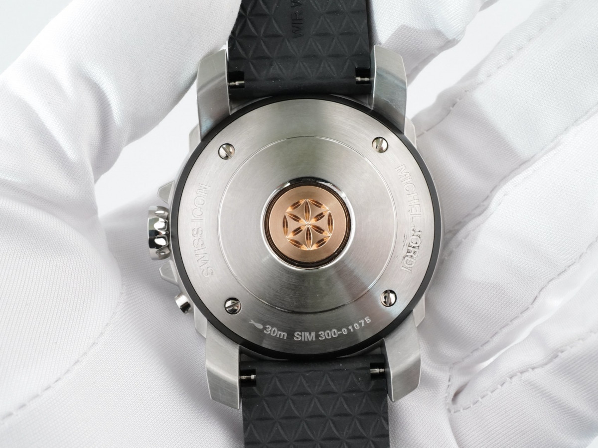 Швейцарские часы Michel Jordi Mega Icon Pebble Stone Big Date GMT