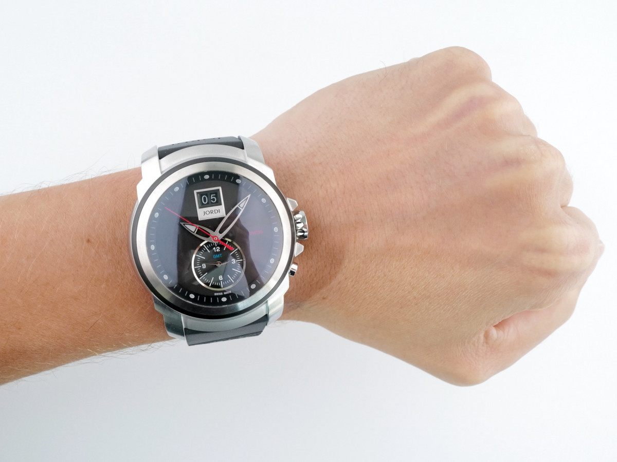 Швейцарские часы Michel Jordi Mega Icon Pebble Stone Big Date GMT