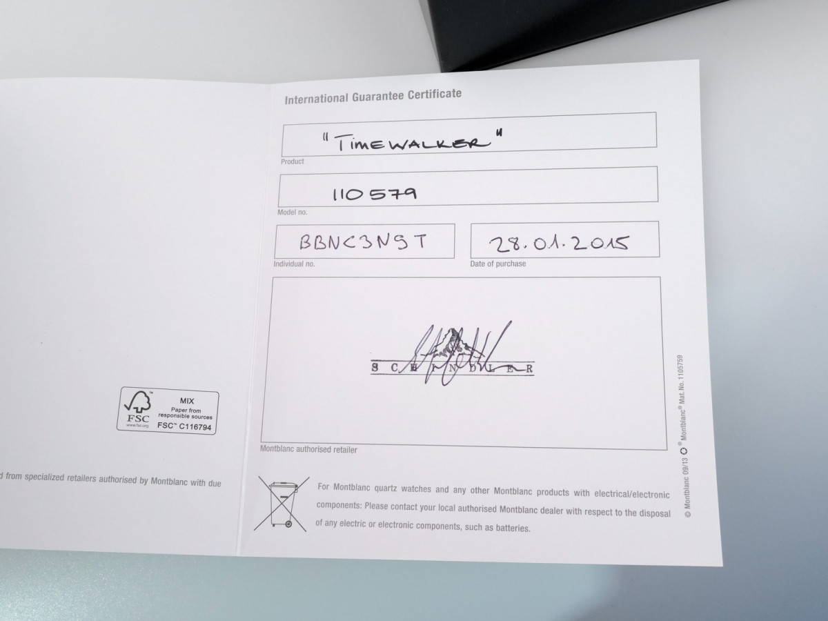 Швейцарський годинник MontBlanc TimeWalker Dual Time Special Edition