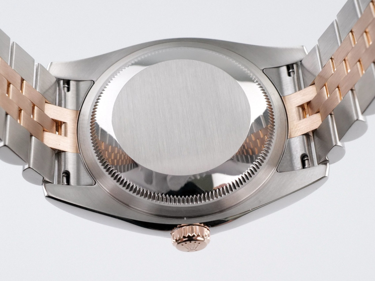 Швейцарський годинник Rolex Datejust 36 Jubilee 18k Rose Gold Steel Black Roman Dial
