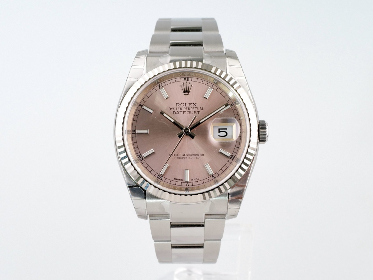 Швейцарские часы Rolex Datejust 36 Pink Dial Oyster Bracelet