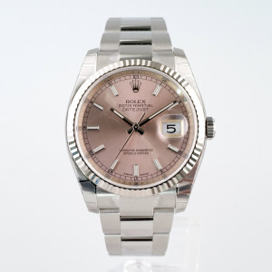 Швейцарський годинник Rolex Datejust 36 Pink Dial Oyster Bracelet
