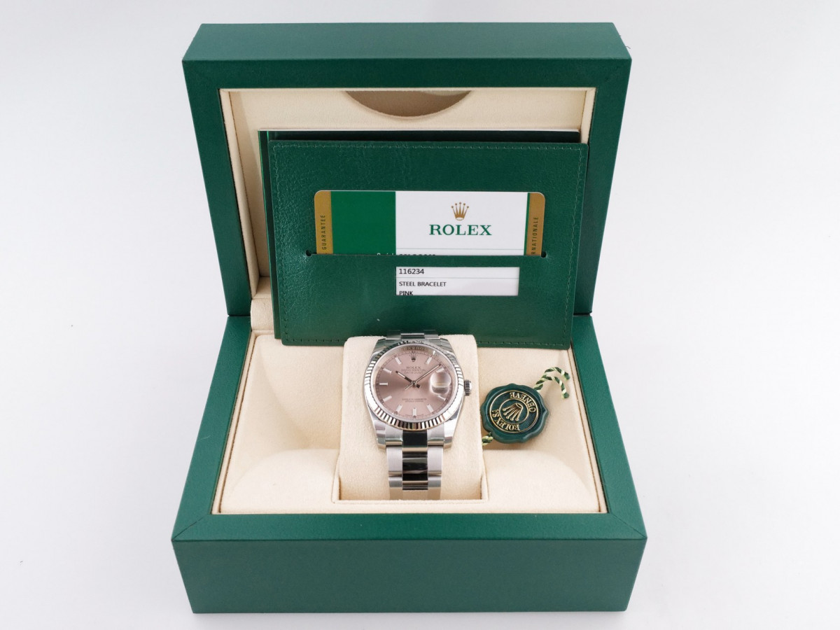 Швейцарские часы Rolex Datejust 36 Pink Dial Oyster Bracelet