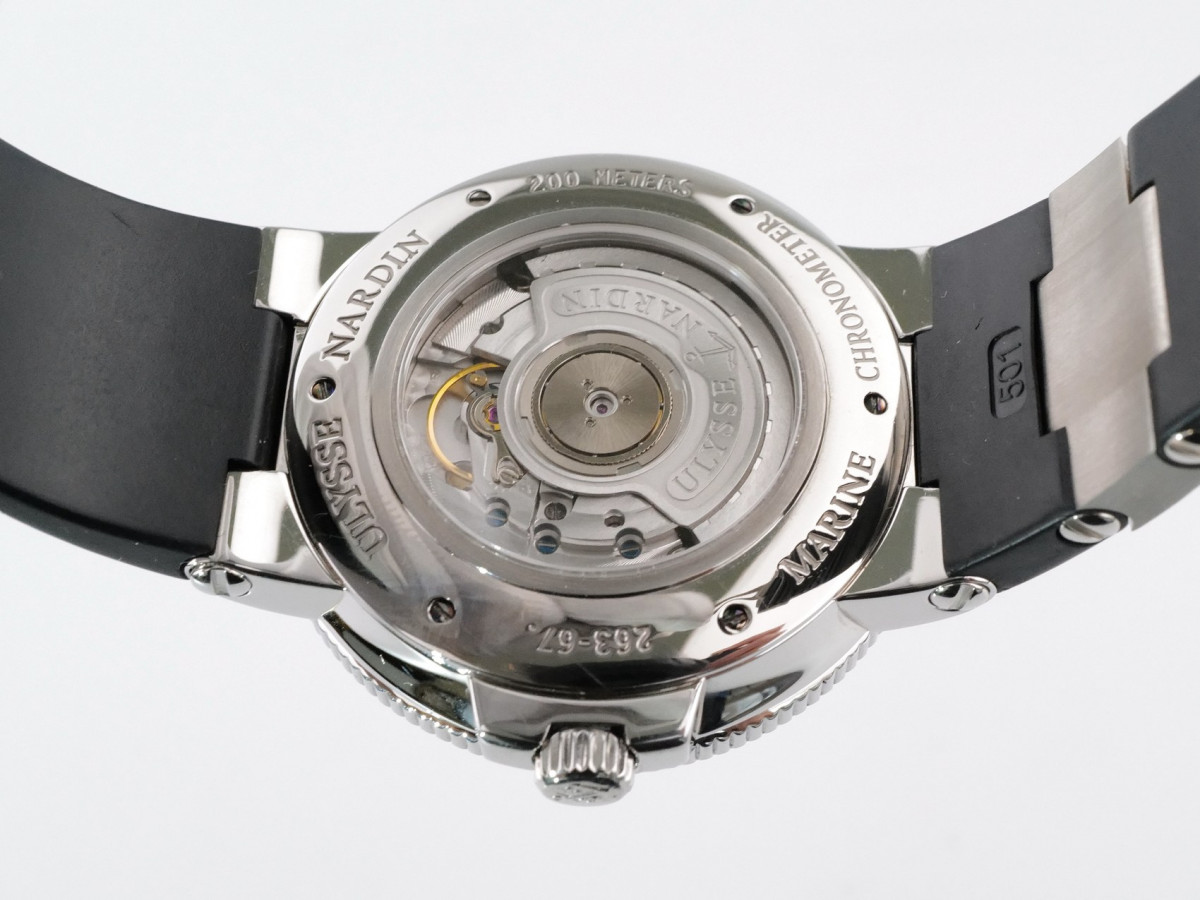Швейцарские часы Ulysse Nardin Maxi Marine Chronometer Black Dial 43