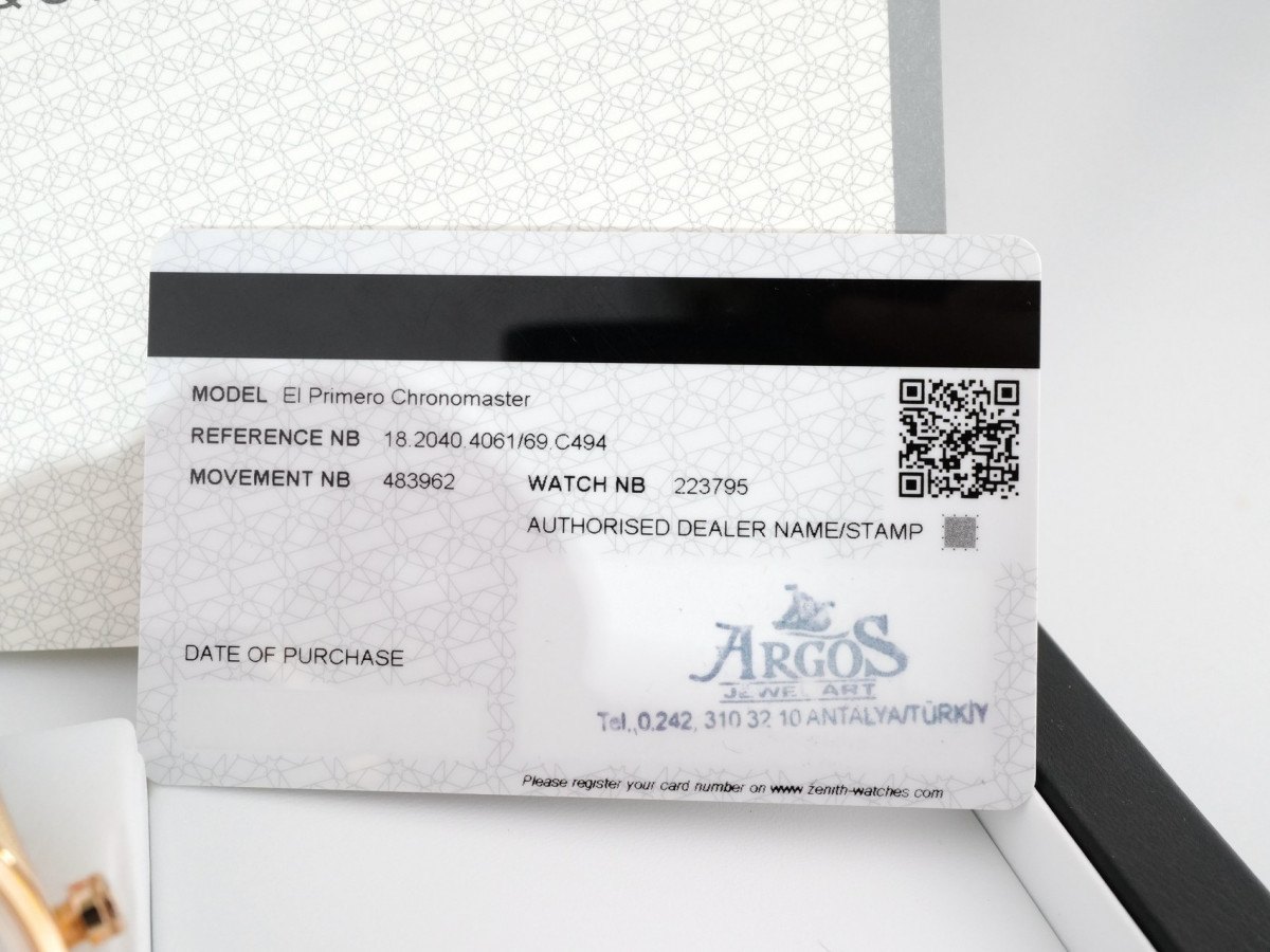 Швейцарський годинник Zenith Chronomaster El Primero Open Dial 18K Rose Gold