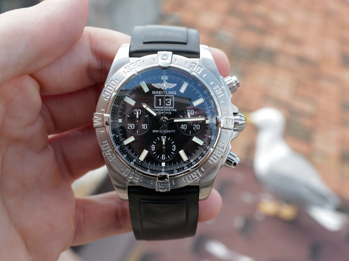 Швейцарський годинник Breitling Chronomat Big Date Blackbird
