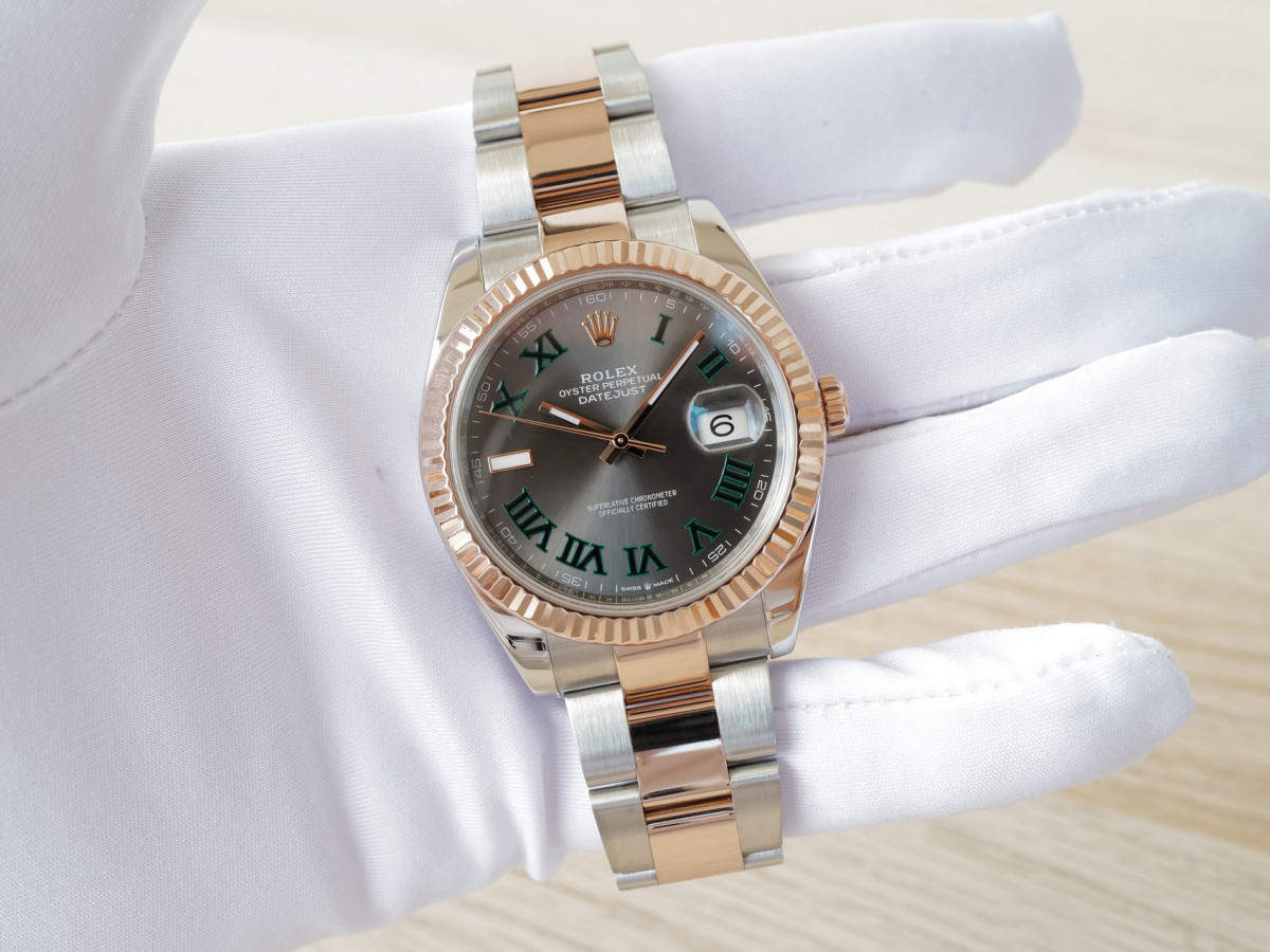 Швейцарские часы Rolex DateJust 41 Wimbledon Dial