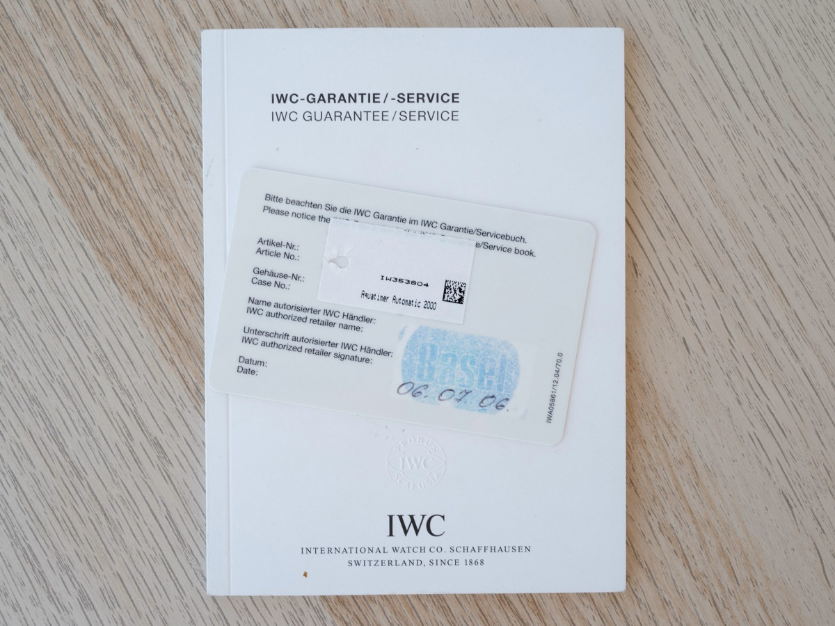 Швейцарские часы IWC Aquatimer 2000 Titanium